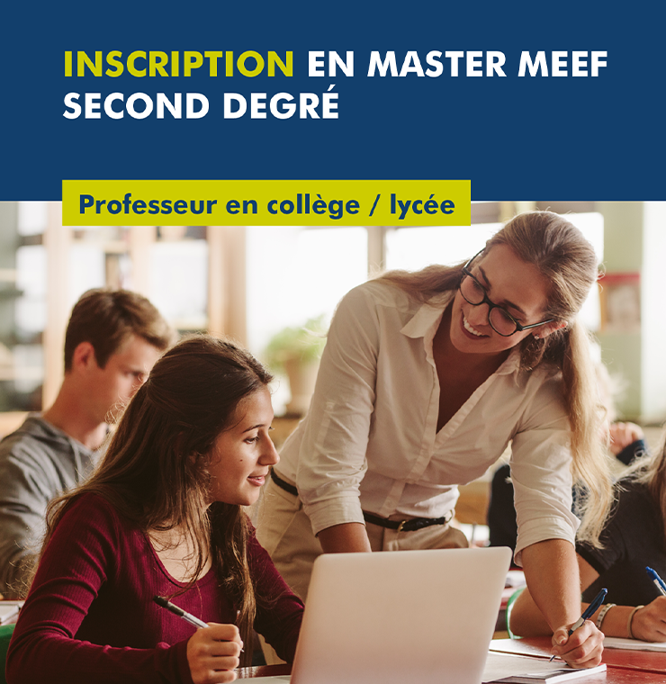 Inscription en Master MEEF second degré Université d'Artois